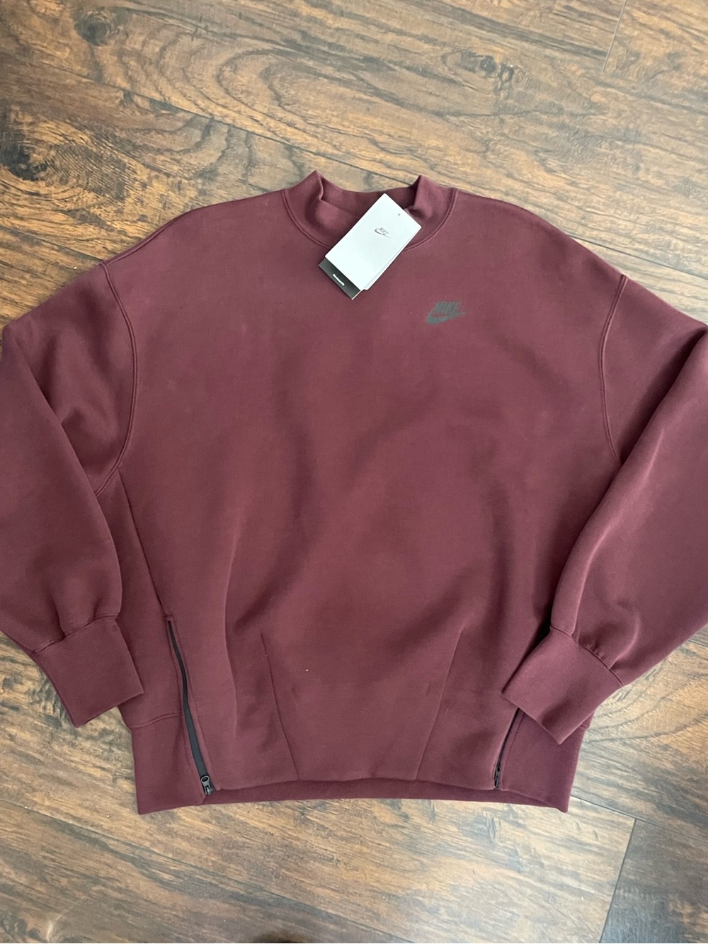 Nike Crewneck Sweatshirt in Burgundy Wine